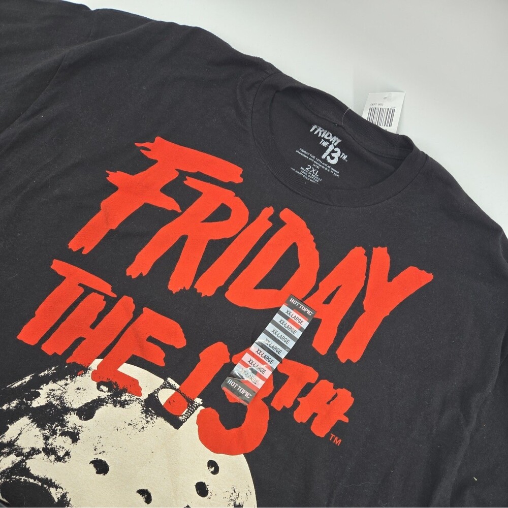Friday the 13th Men Shirt 2XL Halloween Jason Voorhees Hockey Mask Classic Fit
